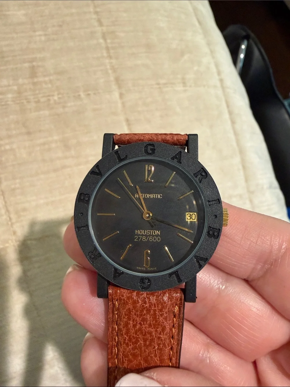 Bvlgari carbon gold limited edition 33mm automatic watch new in box